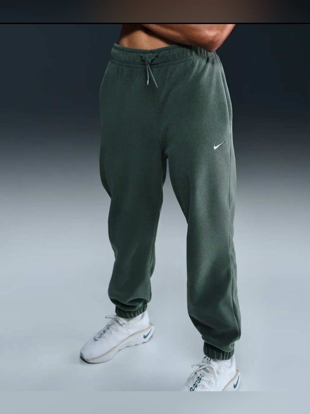 Nike Therma-FIT One Women's Loose Fleece Pants Green Size M